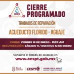 Anuncia CESPT trabajos necesarios de reparación en el Acueducto Florido – Aguaje