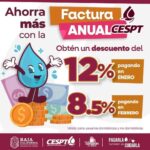 Recuerda CESPT últimos días del 12% de descuento en el servicio de agua 